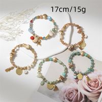Simple Style Classic Style Color Block Alloy Glass Beaded Women's Bracelets main image 2