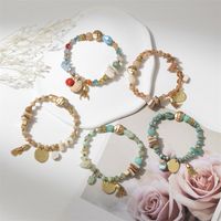 Simple Style Classic Style Color Block Alloy Glass Beaded Women's Bracelets main image 1
