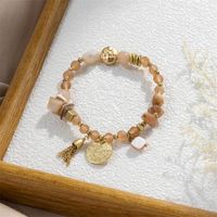 Simple Style Classic Style Color Block Alloy Glass Beaded Women's Bracelets sku image 2
