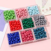 100 Pcs Colorful Acrylic Abacus Beads Separate/Loose Beads Diy Handmade Jewelry Accessories Car Hanging Bracelet String Beads Material main image 4