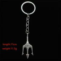 Funny Letter Stainless Steel Asymmetrical Keychain main image 2