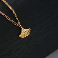 316 Stainless Steel  18K Gold Plated Retro Cross Heart Shape Pendant Necklace sku image 4