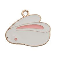 10 PCS/Package Alloy Rabbit Pendant sku image 2