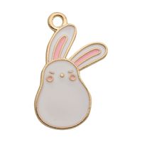 10 PCS/Package Alloy Rabbit Pendant main image 3