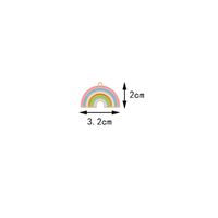 10 PCS/Package Alloy Pentagram Rainbow Heart Shape Pendant sku image 18