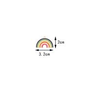 10 PCS/Package Alloy Pentagram Rainbow Heart Shape Pendant sku image 17