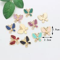 10 PCS/Package Alloy Butterfly Pendant main image 3
