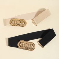 Simple Style Classic Style Color Block Alloy Women's Leather Belts main image 10