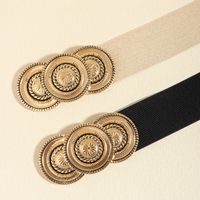 Simple Style Classic Style Color Block Alloy Women's Leather Belts main image 2