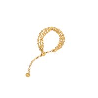 Edelstahl 304 Vergoldet Elegant Dame Klassischer Stil Einfarbig Ringe sku image 1
