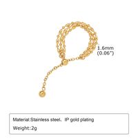 304 Stainless Steel Gold Plated Elegant Lady Classic Style Solid Color Rings main image 2