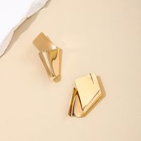 1 Pair Nordic Style Simple Style Solid Color Irregular Alloy Ear Studs main image 3