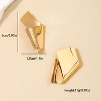 1 Pair Nordic Style Simple Style Solid Color Irregular Alloy Ear Studs main image 2
