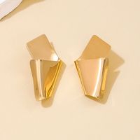 1 Pair Nordic Style Simple Style Solid Color Irregular Alloy Ear Studs main image 1