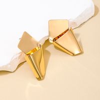 1 Pair Nordic Style Simple Style Solid Color Irregular Alloy Ear Studs main image 4