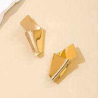 1 Pair Nordic Style Simple Style Solid Color Irregular Alloy Ear Studs main image 5