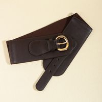 Elegant Glam Simple Style Solid Color Pu Leather Belt Buckle Women's Leather Belts main image 8