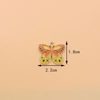 10 Pièces/Paquet 22*18mm 27*18mm 28*18mm Alliage Papillon Moth Brillant Pendentif sku image 12