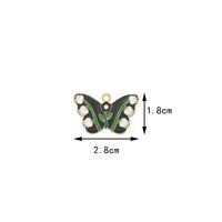 10 Pièces/Paquet 22*18mm 27*18mm 28*18mm Alliage Papillon Moth Brillant Pendentif sku image 7