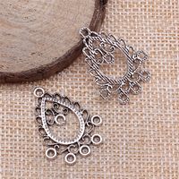 1 Piece 22 * 29mm Alloy Water Droplets Earring Findings main image 1