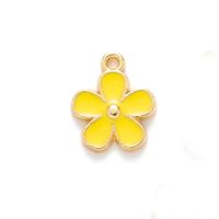 10 PCS/Package 13 * 16mm Alloy Flower Polished Pendant sku image 1