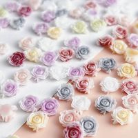 Sweet Flower Resin Nail Decoration Accessories 1 Set main image 1