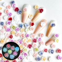 Sweet Flower Resin Nail Decoration Accessories 1 Set main image 4