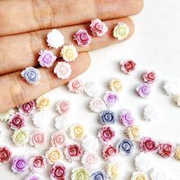 Sweet Flower Resin Nail Decoration Accessories 1 Set main image 3