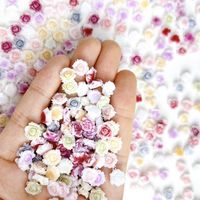 Sweet Flower Resin Nail Decoration Accessories 1 Set main image 2