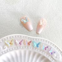 Sweet Butterfly Resin Nail Decoration Accessories 1 Set main image 5