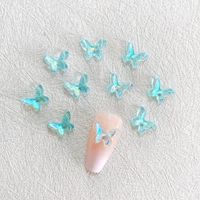 Sweet Butterfly Resin Nail Decoration Accessories 1 Set main image 4