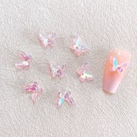Sweet Butterfly Resin Nail Decoration Accessories 1 Set main image 2