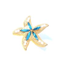 1 Pair Simple Style Classic Style Starfish Inlay Zinc Alloy Pearl Zircon Ear Studs main image 4