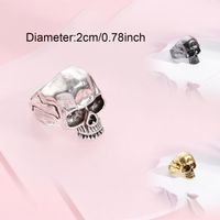 Classic Style Bunny Ears Geometric Skull Mixed Materials Stoving Varnish Plating Gold Plated Silver Plated Women's Open Rings sku image 6