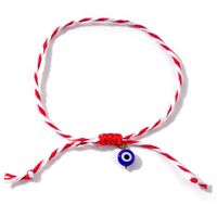 Casual Beach Devil's Eye Glass Rope Women's Drawstring Bracelets sku image 1