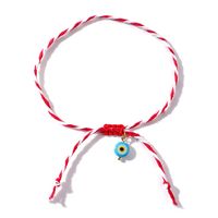 Casual Beach Devil's Eye Glass Rope Women's Drawstring Bracelets sku image 3