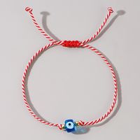 Elegant Streetwear Devil's Eye Glass Rope Women's Drawstring Bracelets sku image 3