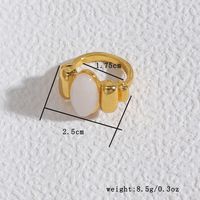 Wholesale Jewelry Glam Lady Geometric Alloy Stone Rings main image 3