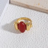 Wholesale Jewelry Glam Lady Geometric Alloy Stone Rings sku image 1