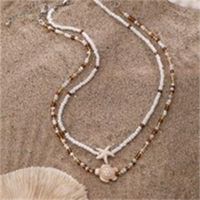 Marine Style Beach Starfish Seed Bead Women's Necklace main image 3