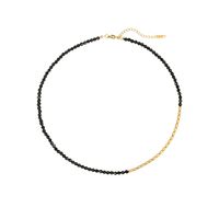 Elegante Glamour Lujoso Geométrico Acero Inoxidable Ágata Lapislázuli Chapados en oro de 18k Mujeres Pulsera Collar sku image 3