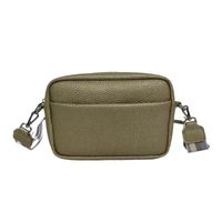 Women's Small Pu Leather Solid Color Basic Zipper Crossbody Bag sku image 9