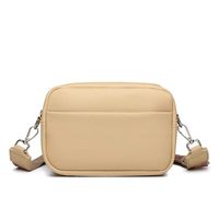 Women's Small Pu Leather Solid Color Basic Zipper Crossbody Bag main image 5