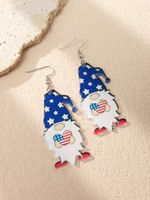 1 Pair Ethnic Style Streetwear National Flag American Flag Arylic Drop Earrings sku image 1