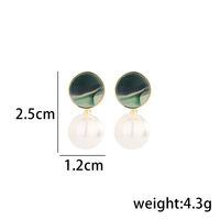 1 Pair Simple Style Solid Color Plating Copper Gold Plated Drop Earrings main image 2