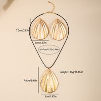 Nordic Style Simple Style Scallop Alloy Women's Jewelry Set main image 2