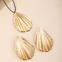 Nordic Style Simple Style Scallop Alloy Women's Jewelry Set sku image 1