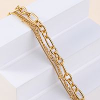 Streetwear Solid Color 304 Stainless Steel 14K Gold Plated Bracelets In Bulk main image 9