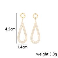 1 Pair Simple Style Solid Color Inlay Copper Zircon Drop Earrings main image 4