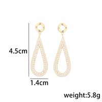 1 Pair Simple Style Solid Color Inlay Copper Zircon Drop Earrings sku image 2